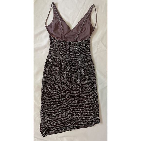 Woman Party Beaded Dress Purple Size Small Nordstrom - Picture 6 of 10
